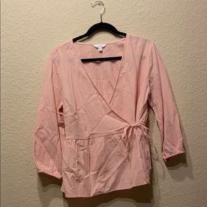 Front-tie blouse